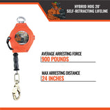 20’ & 30’ HYBRID HOG SRL W/ SNAP HOOK, CLASS