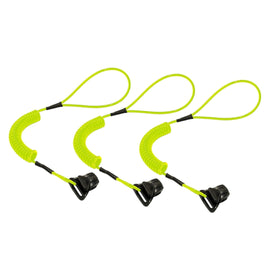 Hard hat coiled lanyard