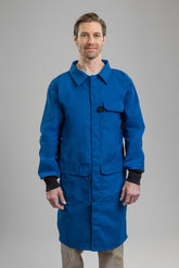 NSA FR Chemical Resistant Lab Coat - Royal Blue
