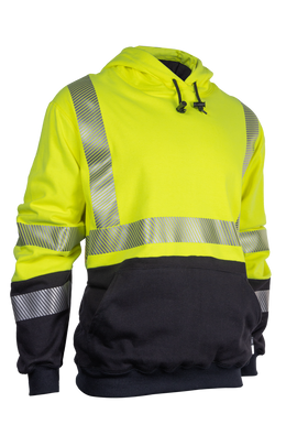 DRIFIRE FR Hi-Vis Hybrid Lined Pullover Hoodie - Type R Class 3