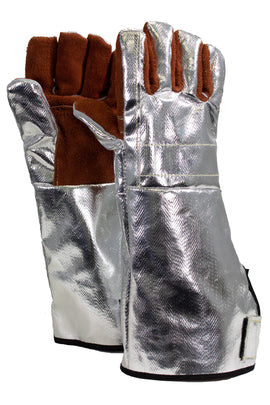 NSA Aluminized Extreme Heat Glove with Leather Palm