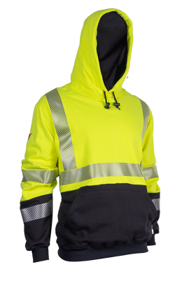 DRIFIRE FR Hi-Vis Hybrid Lined Pullover Hoodie - Type R Class 3