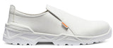 Sierra S2 Safety Shoes – White Microfiber, Steel Toe & Slip Resistant