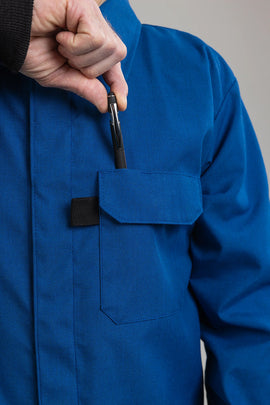 NSA FR Chemical Resistant Lab Coat - Royal Blue