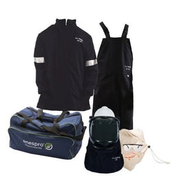 Enespro 20 Cal Arc Flash Kit with OptiShield™ Hood & MSA V-Gard® Hard Hat
