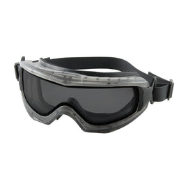 Indirect Vent Goggle with Gray Body, Gray Double Lens and Anti-Scratch / Anti-Fog Coating - Neoprene Strap