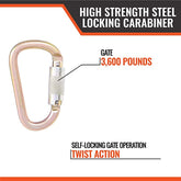 Carabineers- 1/4 turn Locking (A)