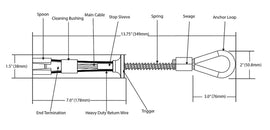 1" Removable Concrete Anchor 10K