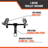 Beam Trolley 3" - 10" 5k