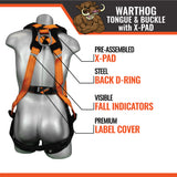 Warthog® Tongue and Buckle Full Body Harness (with X-Pad)