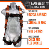Razorback Elite Sternal D-Ring Harness