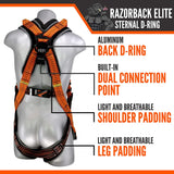 Razorback Elite Sternal D-Ring Harness