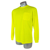 High Visibility Yellow Safety Long Sleeve Shirt