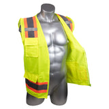 High Visibility Yellow Safety Surveyor Vest