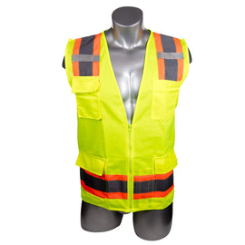 High Visibility Yellow Safety Surveyor Vest