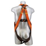 Fall Protection Kit - Pass Thru Safety Harness W/ 6′ Double Leg Stretch Lanyard