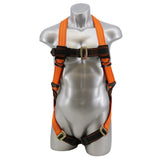 Fall Protection Kit - Pass Thru Safety Harness W/ 6′ Double Leg Stretch Lanyard