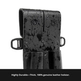 Leather Dual Loop Holster