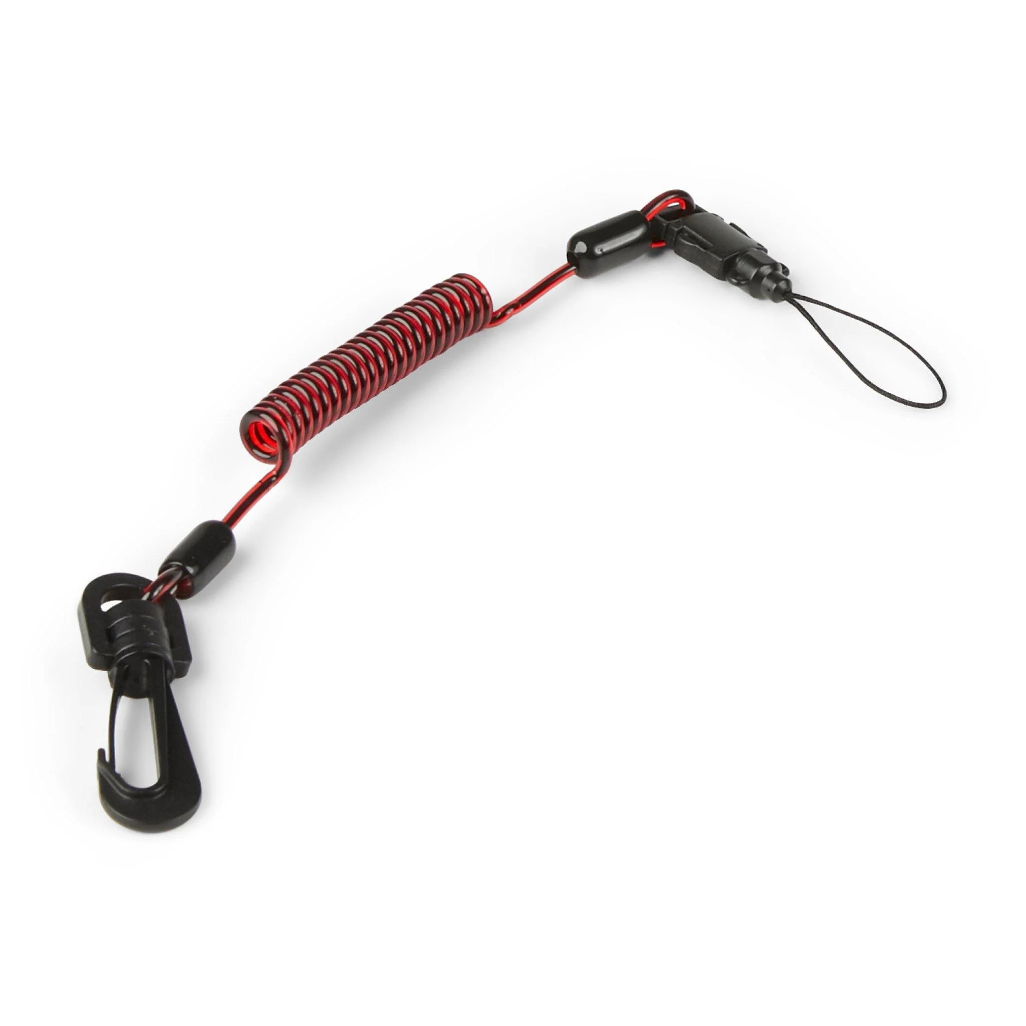 Coil E-Tether With Poly Clip & E-Catch (Non-Conductive) - 0.5kg / 1.1lb