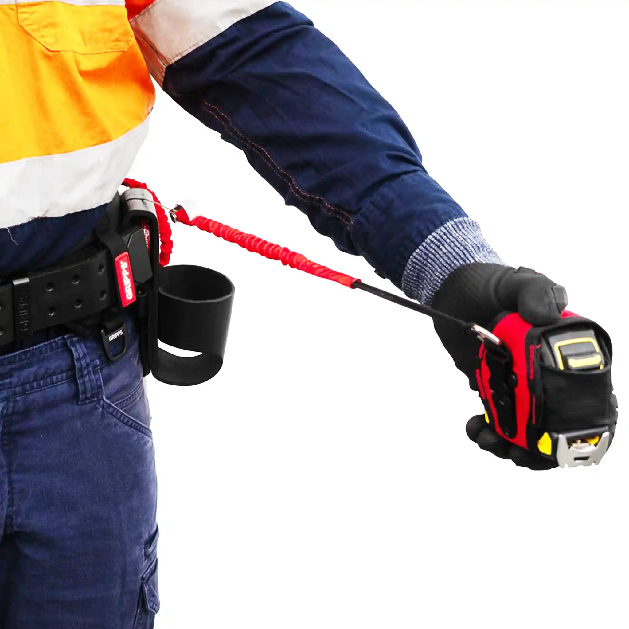 Leather Retractable Tape Measure Holster