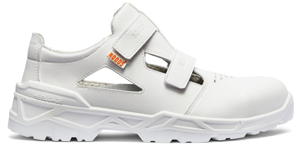 Cuisine S2 Safety Work Shoes – White Microfiber, Steel Toe & Slip Resistant