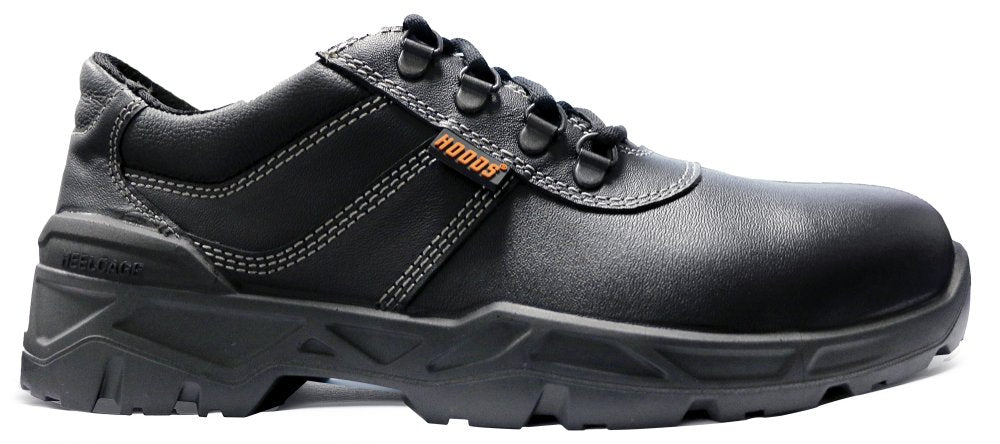 Rover S3 Safety Shoes – Black Cow Leather, Steel Toe & Puncture Resistant