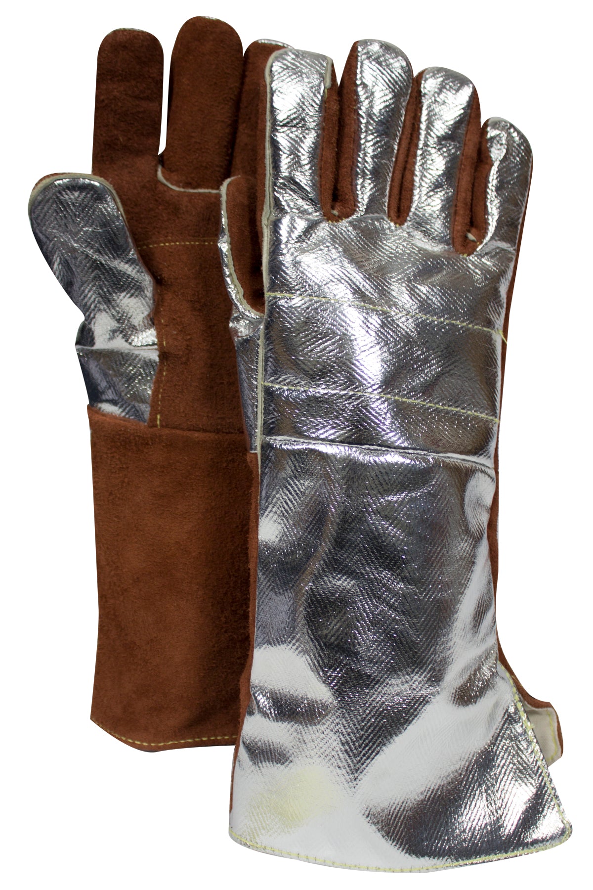 NSA Extreme Heat Leather Glove with Aluminized Back & Snap Adjustment