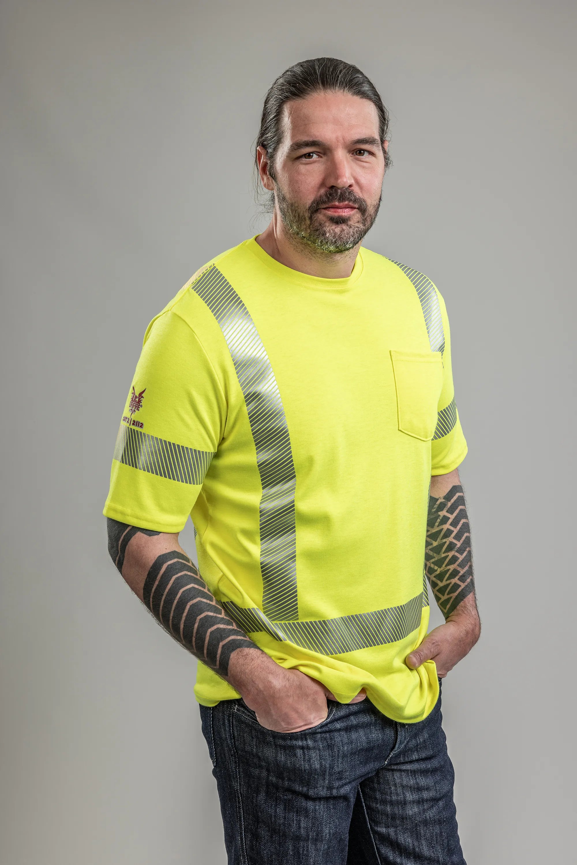 DRIFIRE® FR Hi-Vis Dual Hazard Short Sleeve T-Shirt Class 3