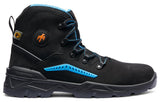 THUNDER S2 Safety Work Boots – Black Cow Nubuck Leather with Steel Toe