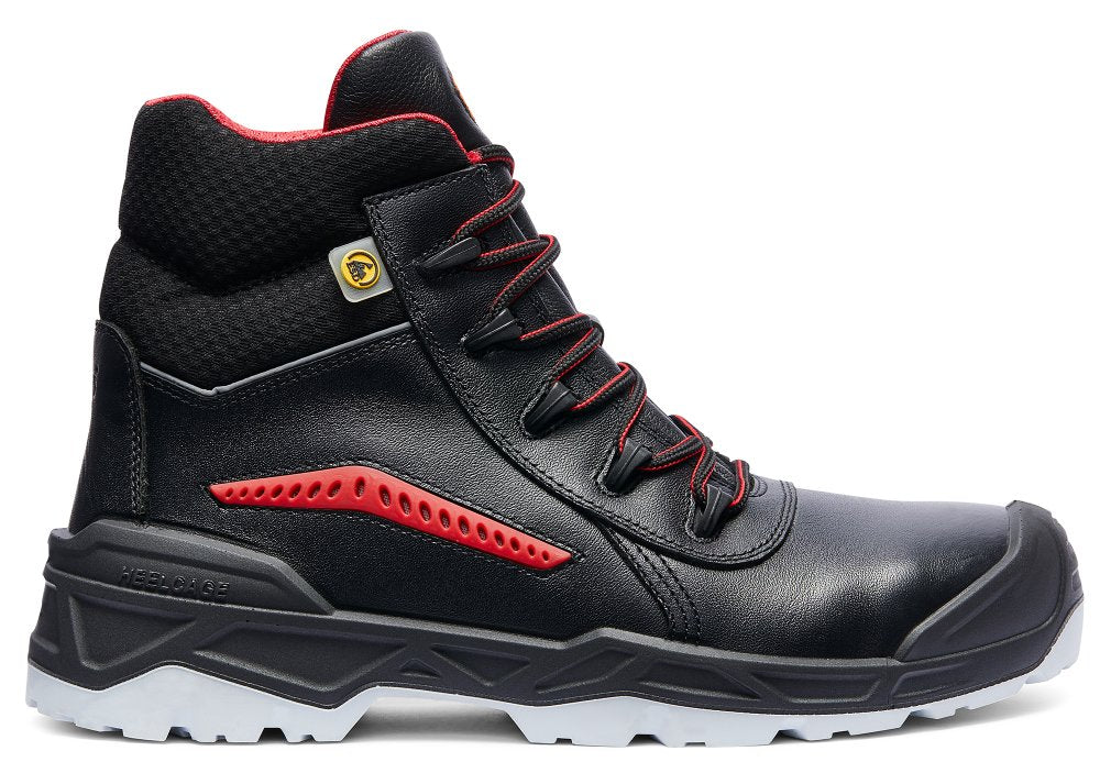 Meteor S3 Safety Ankle Boots – Black Leather, Steel Toe & Puncture Resistant