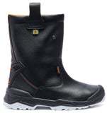 VOLCANO S3 Safety Work Boots – Black Buff Leather Steel Toe Waterproof Boots