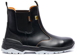 Defender S3 Safety Chelsea Boots – Black Leather, Steel Toe & Waterproof