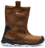 ALASKA Brown Safety Work Boots – S3 SRC, Steel Toe, Waterproof & ESD