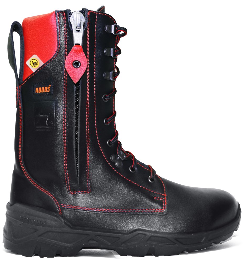 Hercules S3 Safety Boots – Black Buff Leather, Steel Toe & Puncture Resistant