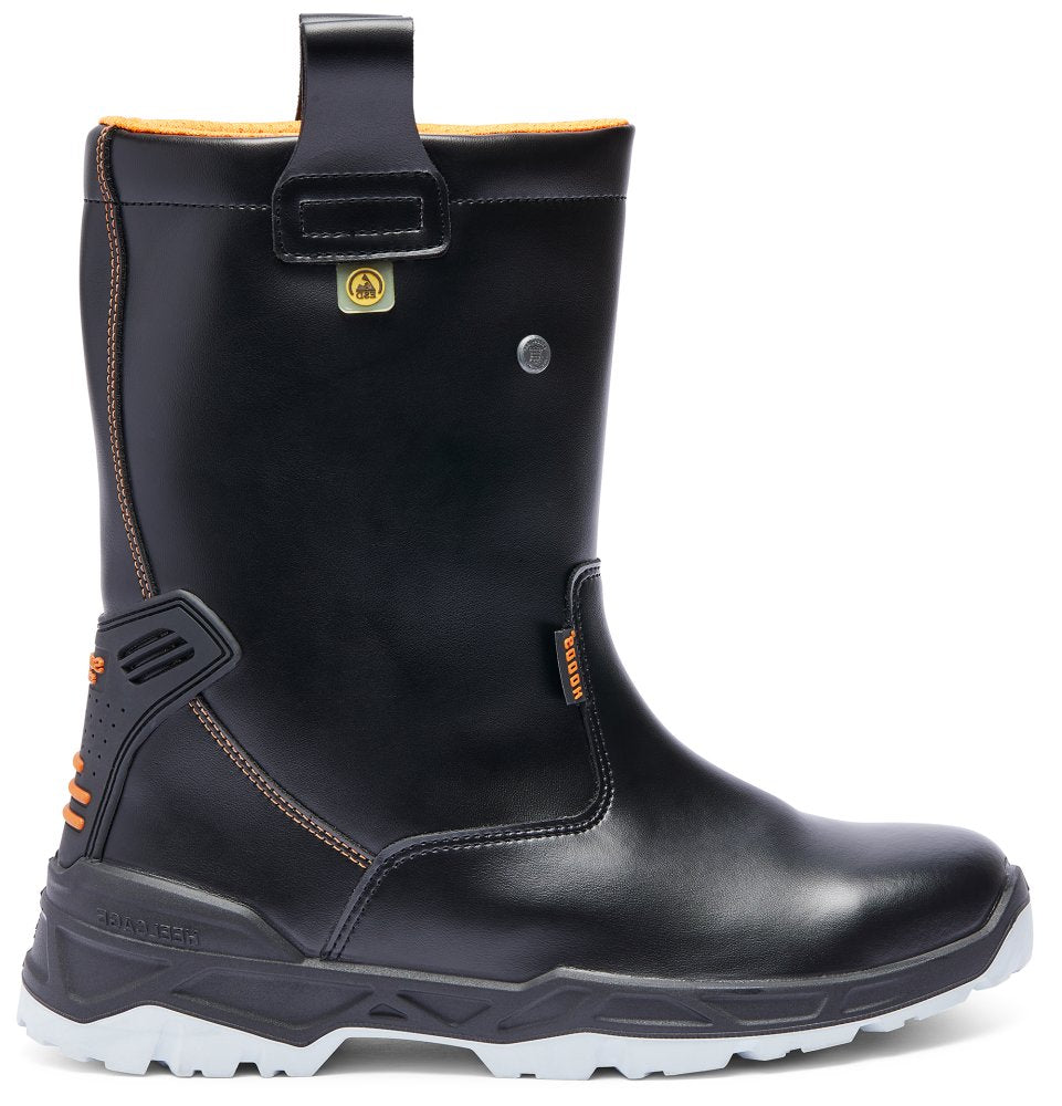 Storm S3 Safety Wellington Boots – Black Cow Leather, Steel Toe & Waterproof