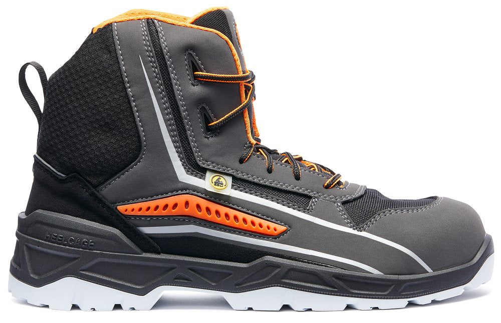 Daytona Ankle S2 Safety Boots – Black Microfibre, Fibreglass Toe & ESD