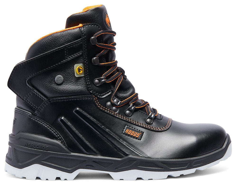 Ocean S3 Safety Boots – Black Leather, Steel Toe & Waterproof