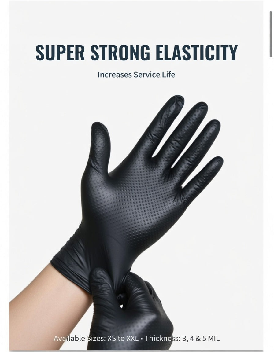 Disposable Vinyl Gloves – 100 Pcs/Pack | Powder-Free, Latex-Free, Clear, Multi-Purpose Use