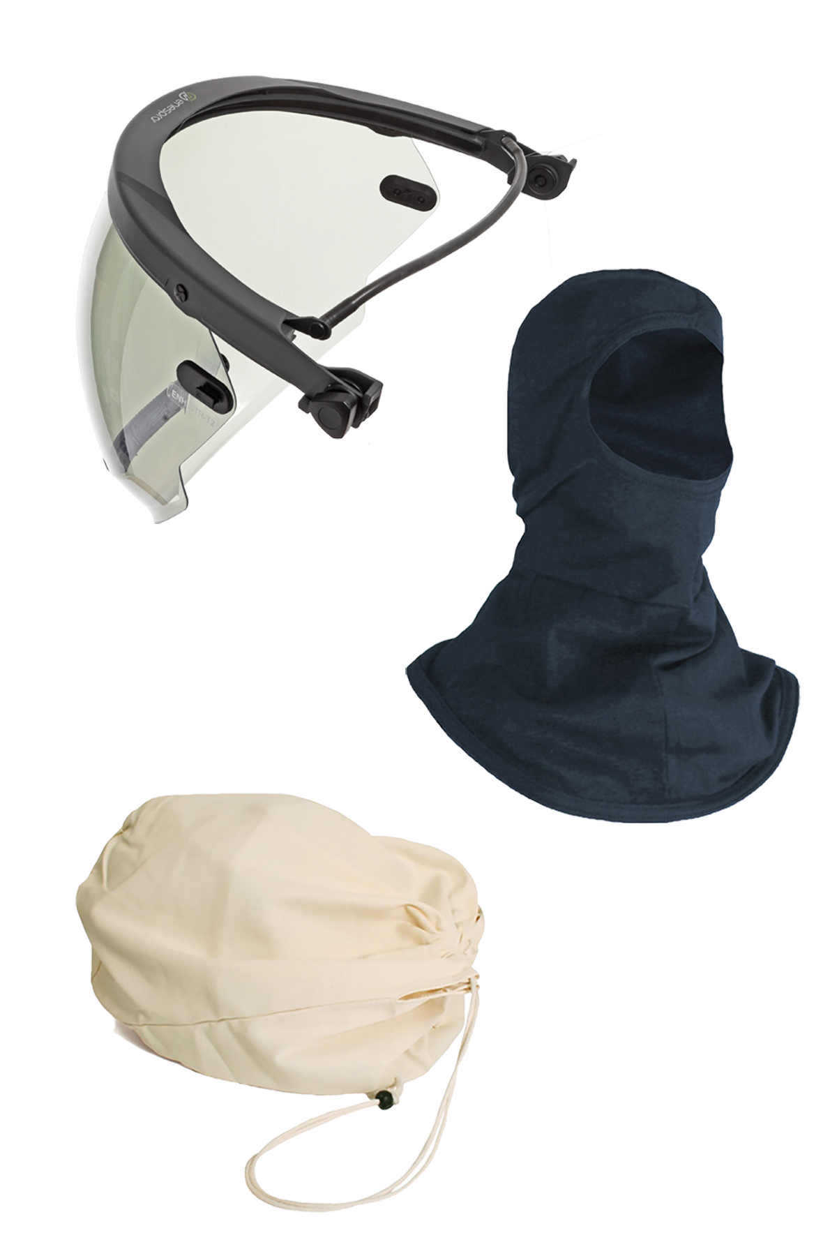 Enespro® 12 cal Hover XTR™ Series Faceshield Kit with Universal Full Brim Adapter
