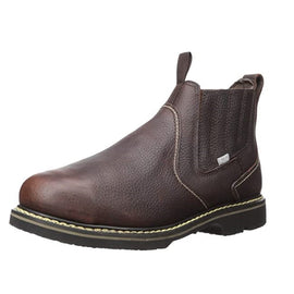 Iron Age Brown 6" Slip-On Work Boot with CushGuard™ Internal Met Guard