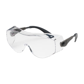 OTG Rimless Safety Glasses with Black / Gray Temple and Clear Lens