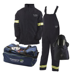 Enespro - 40 CAL Enespro AirLite™ Arc Flash KIT with OptiShield™ with DUAL Fan Hood