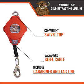 50′ Warthog® Series Self-Retracting Lifeline