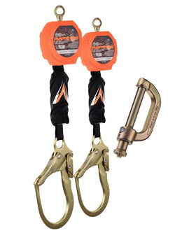 11' Pygmy Hog® Web Self-Retracting Lifeline with Connector Kit (Peri Form Hook)