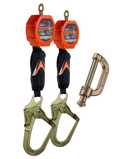 11' Pygmy Hog® Web Self-Retracting Lifeline with Connector Kit Rebar Hook