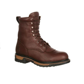 Rocky 8" Original Ride Steel Toe Waterproof Lacer Western Boot