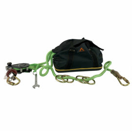 Man Horizontal Lifeline Kit with Kernmantle Rope