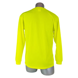High Visibility Yellow Safety Long Sleeve Shirt