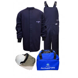 NSA - 12 Cal ArcGuard Arc Flash Kit With PureView, FR Short Coat & Bib Overall In Ultrasoft