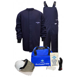 NSA - 12 Cal ArcGuard Arc Flash Kit With PureView, FR Short Coat & Bib Overall In Ultrasoft